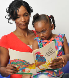 reading young child